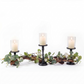 Rustic Farmhouse Centerpiece : Eucalyptus Garland, Black Candle Holders, Table Decor