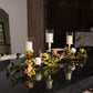 Ivory Candle Holders Table top Decor Arrangement for Dining Room